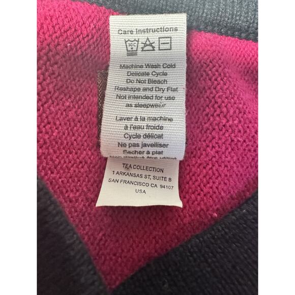 Tea Collection Girls Sz 5 Colorblock Knit Sweater Dress Multicolor Retro Mod - Picture 6 of 6